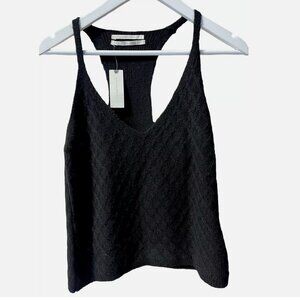 Anthropologie NWT Sweater Knit Lightly Cropped Racerback Tank Top Women's size M